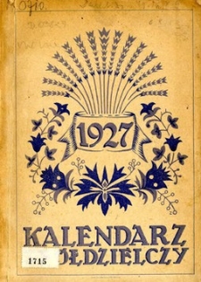 Kalendarz Spółdzielczy na rok 1927