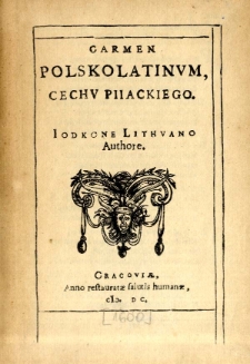 Carmen polskolatinum cechu piiackiego