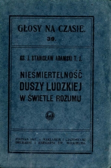 Nieśmiertelność duszy ludzkiej w świetle rozumu
