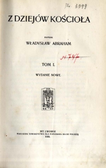 Z dziejów Kościoła. T. 1