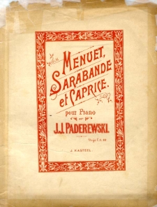 Menuet, Sarabande et Caprice pour Piano : Menuet : Op. 14 Nr 1.