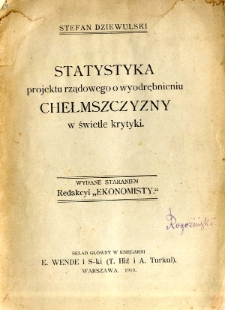 Statystyka projektu rządowego o wyodrębnianiu Chełmszczyzny w świetle krytyki