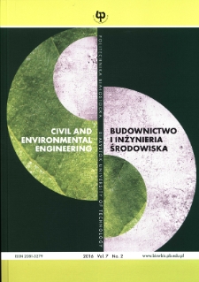 Budownictwo i Inżynieria Środowiska. Vol.7, no.2