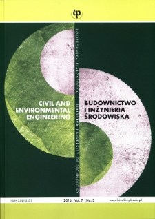 Budownictwo i Inżynieria Środowiska. Vol.7, no.3