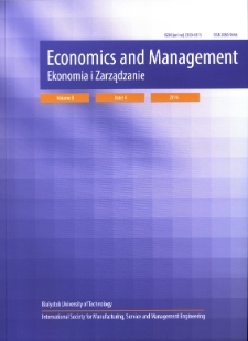 Ekonomia i Zarządzanie : Kwartalnik Wydziału Zarządzania. T. 8 nr 4