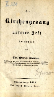 Kirchengesang unserer zeit