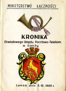 Kronika Obwodowego Urzędu Pocztowo-Telekomunikacyjnego w Łomży
