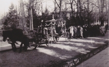 Pogrzeb Walerii Neuhüttler, matki Danuty Dawdo, Białystok, 1946 r.