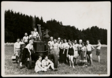 Wczasy, pomoc przy żniwach, lata 40–50. XX w.