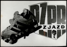 Karykatura przedstawiająca Edwarda Gierka przygotowana z okazji zjazdu PZPR, lata 70.-80. XX w.