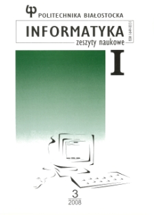 Zeszyty Naukowe Politechniki Białostockiej. Informatyka. Z. 3
