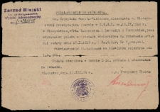 Poświadczenie obywatelstwa Danuty Roszkiewicz, Białystok, 1945 r.