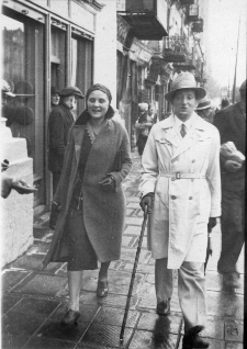 Jadwiga Kurnicka i p. Cetnerowicz, Białystok, 1932 r.