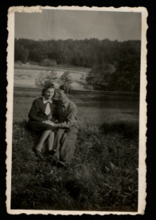 Bernard Wasilewski z narzeczoną, 1945-46 r.