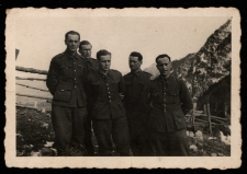 Grupa uciekinierów z obozu, Piding, Niemcy, 1943 r.