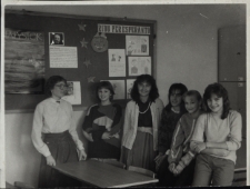 Członkowie koła nauki esperanto, Wasilków, październik 1988 r.