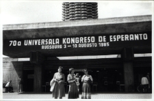 Uczestnicy 70. Światowego Kongresu Esperanto, Augsburg, Niemcy, sierpień 1985 r.
