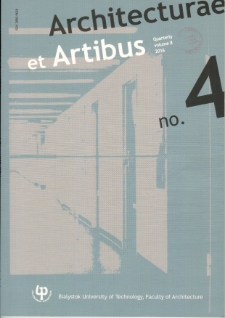 Architecturae et Artibus. Vol. 8, no. 4