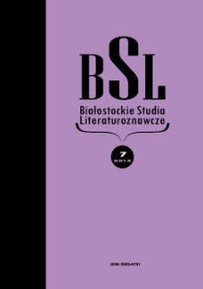 Białostockie Studia Literaturoznawcze 2015 nr 7