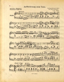 Aufforderung zum Tanz : [für Clavier], Op. 65.