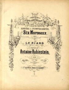 Six Morceaux pour le Piano: op. 44, Liv. 1.