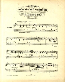 Liebeslied. H dur (B dur) Op. 5 : Etüden für das Pianoforte.