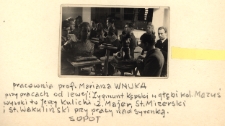 Stanisław Wakuliński w czasie pracy nas Syrenką w pracowni rzeźby w Państwowej Wyższej Szkole Sztuk Pięknych w Gdańsku z siedzibą w Sopocie, Sopot, 1945-50 r.