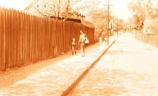 Ul. Modlińska, widok na ul. Słonimską, Białystok, 1971 r.