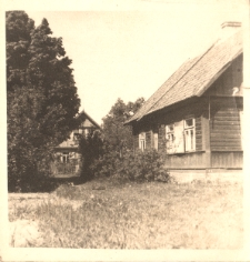 Ul. Skorupska 50a, w tle dom przy ul. Skorupskiej 50, Białystok, lata 30. XX w.