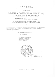 Nagroda dla Mirosława Zbichorskiego, Andrzeja Chwalibóga, Jerzego Grygorczuka i Antoniego Maleckiego za projekt pomnika Obrońców Białegostoku 1939 r., Warszawa, 15 maja 1975 r.