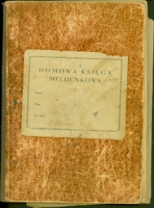 Domowa księga meldunkowa prowadzona dla domu przy ul Sinej 4, Białystok, 4 marca 1931 r.