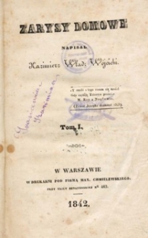 Zarysy domowe. T. 1