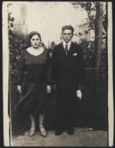 Michalina i Michał Tyliccy, Rynek Kościuszki, Białystok, 1931 r.