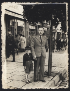 Roman Tylicki z wujkiem, Białystok, lata 30. XX w.