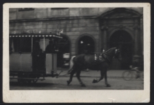 Tramwaj konny, ul. Warszawska, Białystok, lata 20-30. XX w.