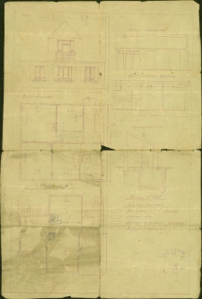 Pierwotny projekt domu przy ul. Wiktorii 3a, Białystok, ok. 1910 r.