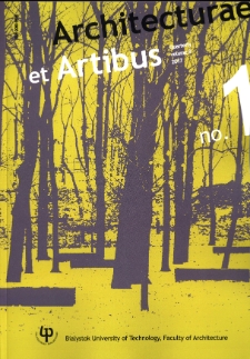 Architecturae et Artibus. Vol. 9, no. 1