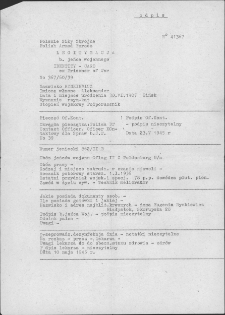 Odpis legitymacji byłego jeńca wojennego Aleksandra Rynkiewicza, 23 maja 1945 r.