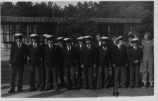 Członkowie stowarzyszenia Yacht Klub Polski, otwarcie sezonu żeglarskiego, druga połowa lat 70. XX w.