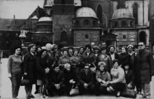 Wycieczka zakładowa pracowników Fabryki Przyrządów i Uchwytów w Białymstoku do Krakowa, lata 70. XX w.