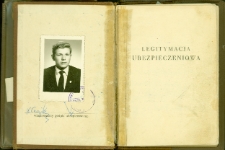 Legitymacja ubezpieczeniowa Konrada Czajkowskiego, lata 60. XX w.