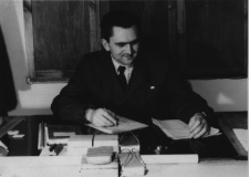 Jerzy Dojnikowski w pracy, Fabryka Przyrządów i Uchwytów, ul. Łąkowa 3, Białystok, 1960 r.