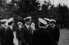 Uroczystość podniesienia bandery Yacht Klubu Polskiego, Rajgród, 1978 r.