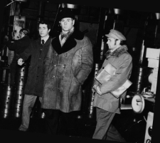 Wizyta Ministra Przemysłu Maszynowego Aleksandra Kopcia w Fabryki Przyrządów i Uchwytów, ul. Łąkowa 3, Białystok, grudzień 1976 r.