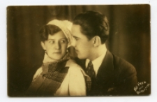 Portret pary, zdjęcie wykonano w atelier fotograficznym, Białystok, 1935 r. Fot. Fred