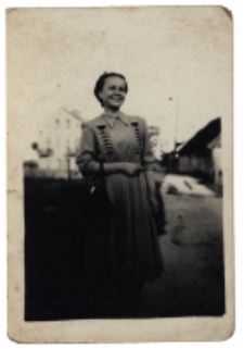 Zinaida Siemieńczuk, ul. Krakowska, Białystok, ok. 1950 r.