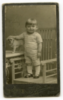 Portret dziewczynki, zdjęcie wykonano w atelier fotograficznym, ul. Sienkiewicza 12, Białystok, 1903-1939 r. Fot. Zakład fotograficzny "Izrael (Srol) Rendel"