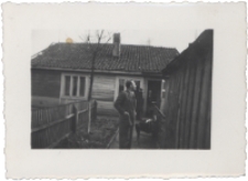 Podwórze domu na Bojarach, Białystok, lata 60-70. XX w.