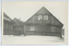 Dom drewniany, ul. Grajewska 1, Białystok, 1945-1969 r. Fot. Zenon Miecielski