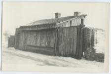 Dom drewniany ul. Bialostoczańska 12 (obecna ul. Włókiennicza), Białystok, 1945-1969 r. Fot. Zenon Miecielski